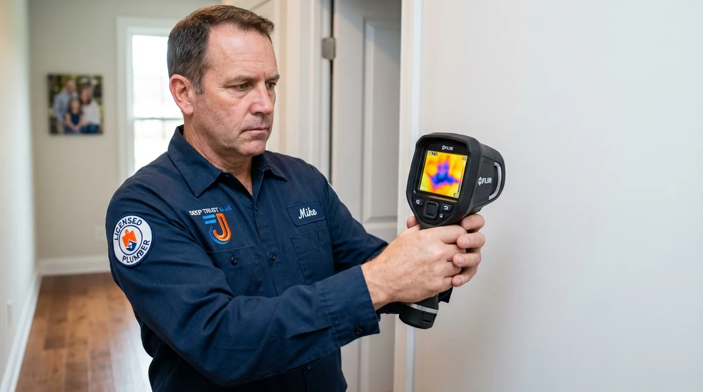 Thermal imaging leak detection by Johns Plumbing LLC in Wister